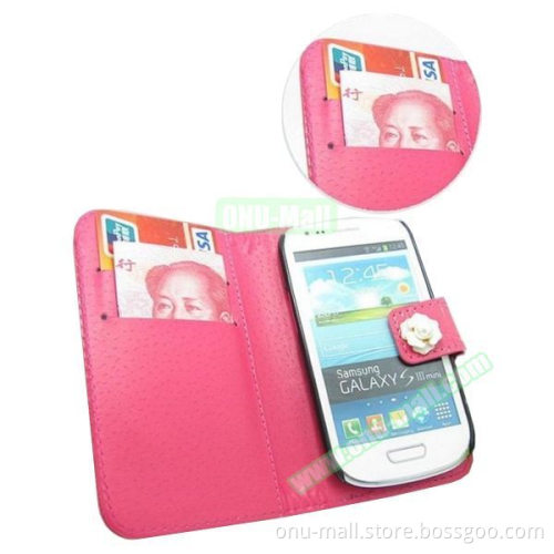 3D Bling Rhinestone Design Wallet Leather Flip Case Cover for Samsung Galaxy S5 Active